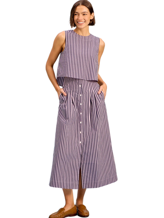 Scout Skirt Lilac Pinstripe