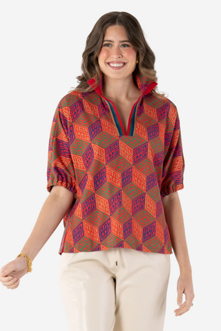 Poppy Top in Vintage Monogram