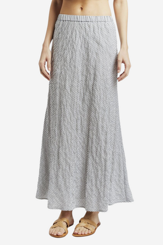 Gwen Skirt - Navy Stripes