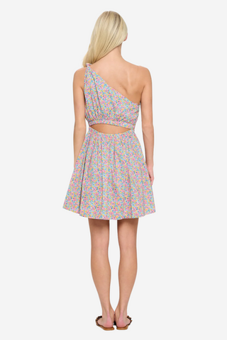 Mykonos Meadow One Shoulder Dress