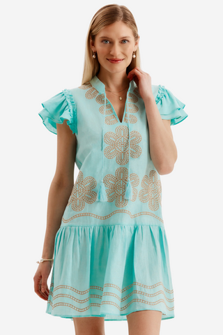 Aimee Embroidered Dress