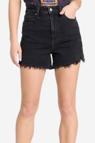 Raw Hem Dani Short - Dark Raven