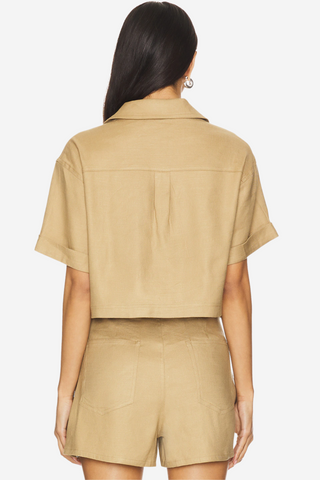 Deborah Skort Linen Blend Safari