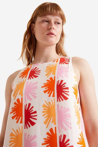 Solei printed long dress