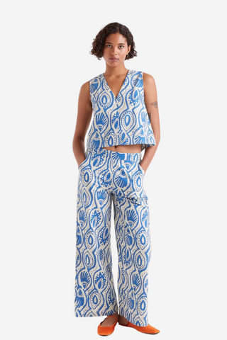 Aquaria Printed Straight Leg Trouser