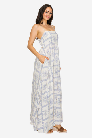 Mediterranean Glow Maxi Dress