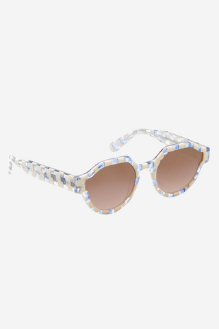 Astor Gingham over Crystal Mirrored