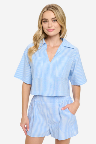 Cerulean Stripe Set