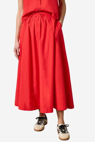 Paneled Maxi Skirt