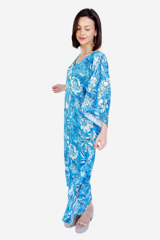 Goldie Maxi Dress - Blue Peony