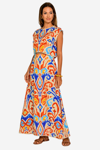 Anita Skirt - Ikat Multi
