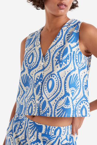 Aquaria Printed Sleeveless Top