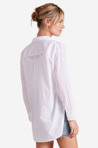 Drop Shoulder Button Front Tunic
