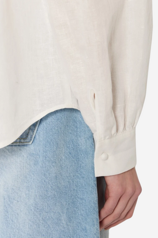 Ciryna Loose-fitting White Top