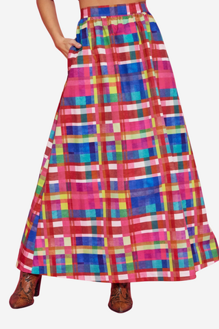 DAPHNE SKIRT - Circus Plaid