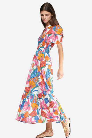 Leila Dress - Floral Tropical