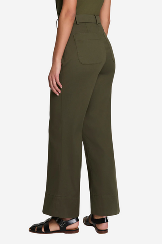 Stretch Twill Wide Leg