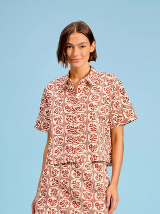 Club Shirt - Brick Bloom