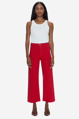 Penny High Rise Wide Jean - Ruby