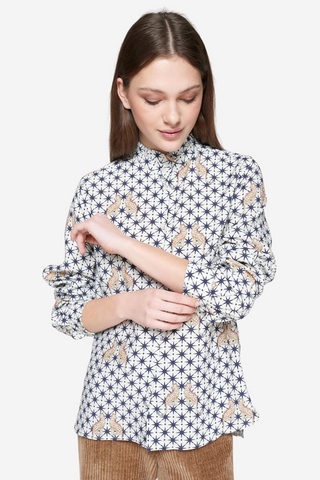 Andy Leopard Blouse