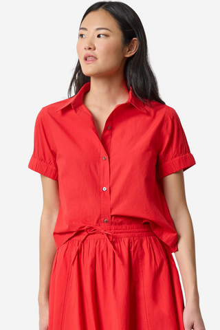 Elastic Cuff Button Down