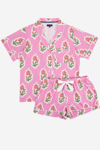 Floret Pajama Shorts Set