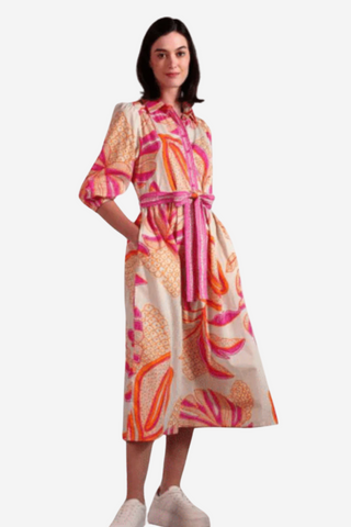 Remi Dress - Outline Palms