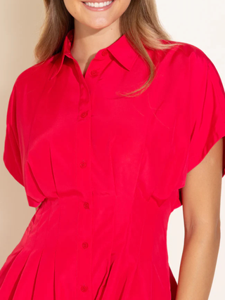 Becca Dress - Poppy Pink