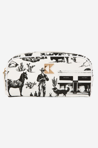 Petite Accessory Bag in Marfa Toile Black