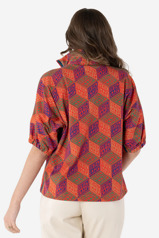 Poppy Top in Vintage Monogram