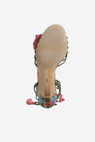 Carla Lace up Kitten Heel