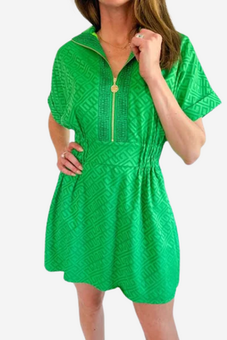 Pullover Dress - Fairway Green