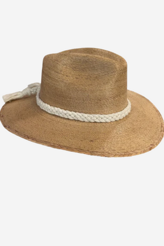 Natural Palm Hat -Cream Braid