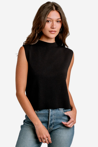 Betty Solid Top Black