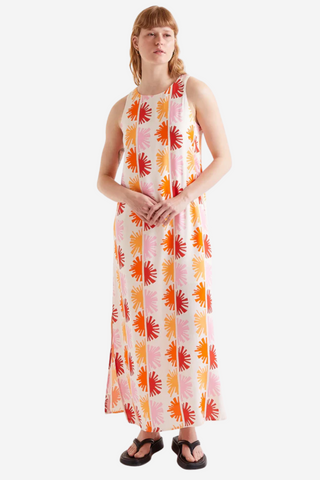Solei printed long dress