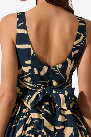 Vinya Drop Waist Midi Dress
