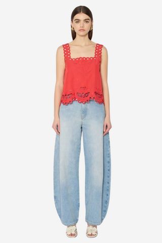 Ctista Top Embroidered Tank