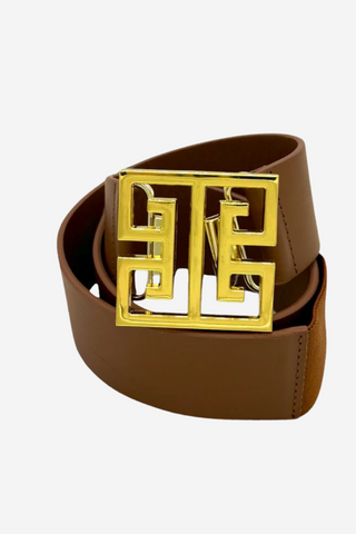Square Greek Key Interchangeable Artisan Belt Buckle
