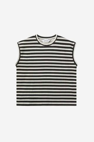 Stripe Sleeveless Tee