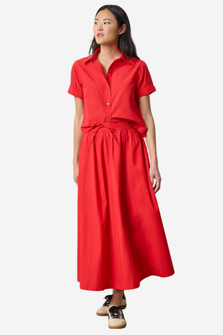 Elastic Cuff Button Down