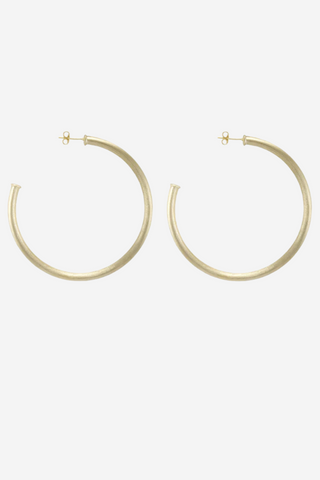 EVERYBODY'S FAVORITE HOOPS BRUSHED GOLD 2.5"