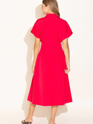 Becca Dress - Poppy Pink