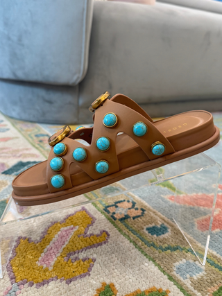 Enamel Embellished Sandal
