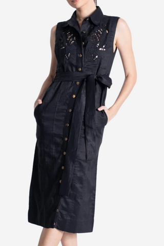 Daniela Embroidered Midi Dress
