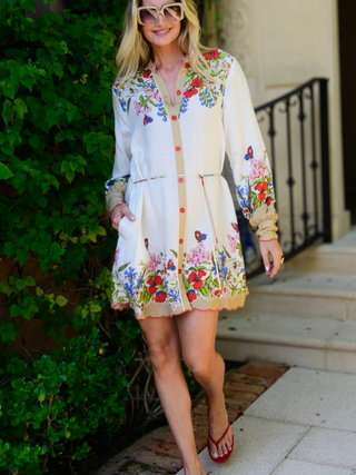 Tara Dress - Butterfly Garden