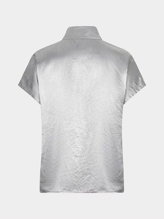 Blouse w/ Wide Buttons Acetate