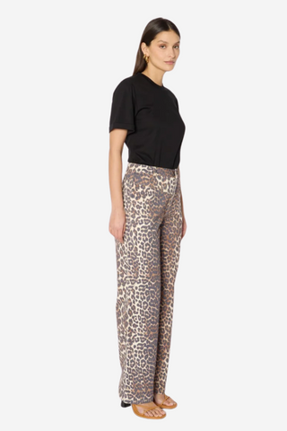 Paukland Straight Leg Pant - Leopard