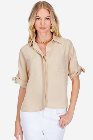 Tie Sleeve Shirt