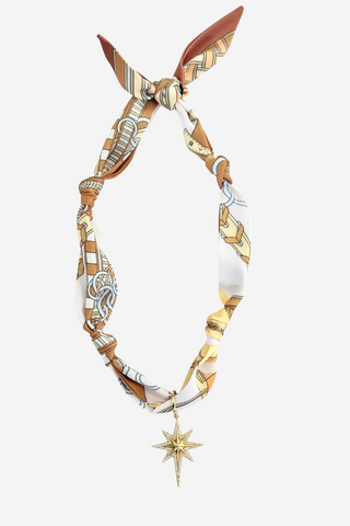 TULUM SCARF CHARM NECKLACE